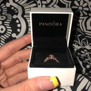 Pandora Ross Gold Princess ring